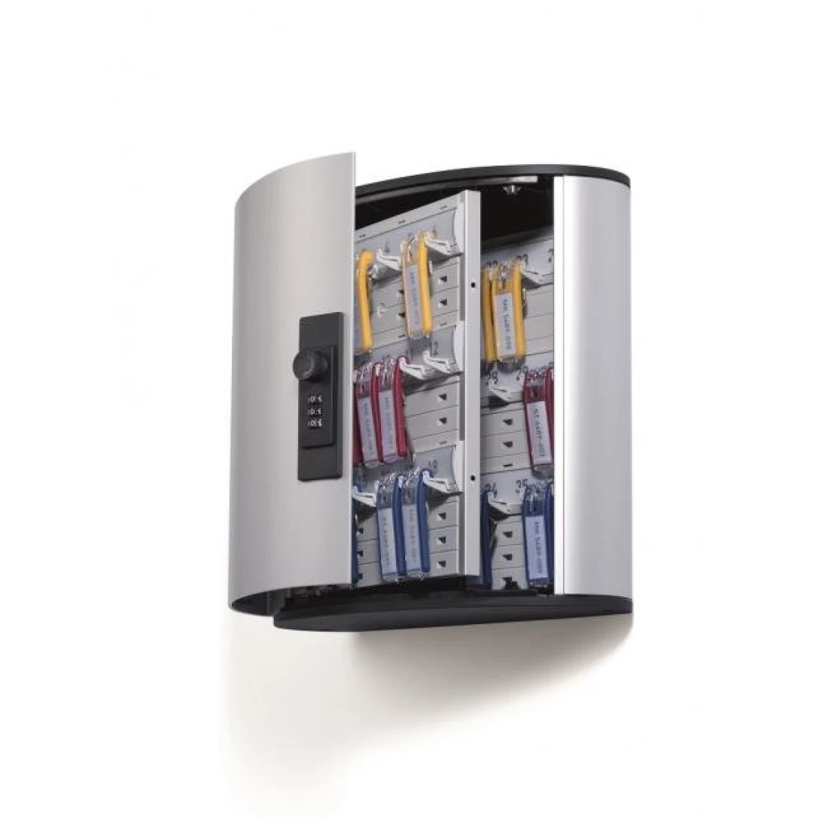 Skrinka na 36 kľúčov so zámkom na kód DURABLE KEY BOX CODE 36 strieborná 