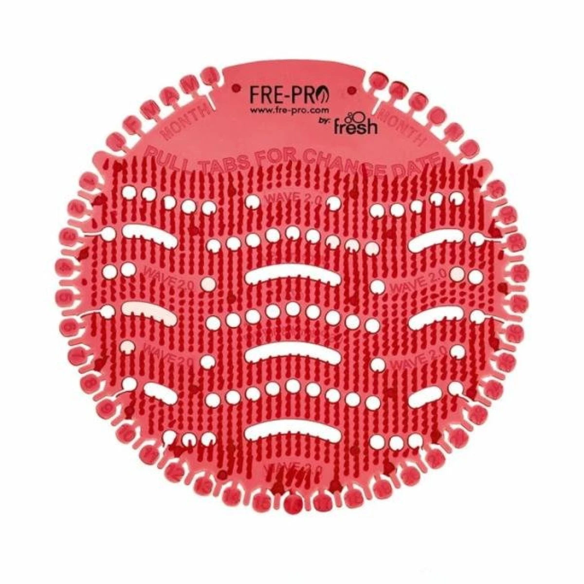 Pisoárové sitko Fre-Pro Wave 2 - Kiwi Grapefruit (červené) 2 ks 