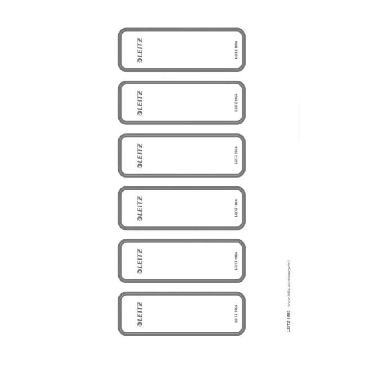 Chrbtové štítky potláčatelné pre zakladače Leitz 180° WOW šírka chrbta 50 mm 