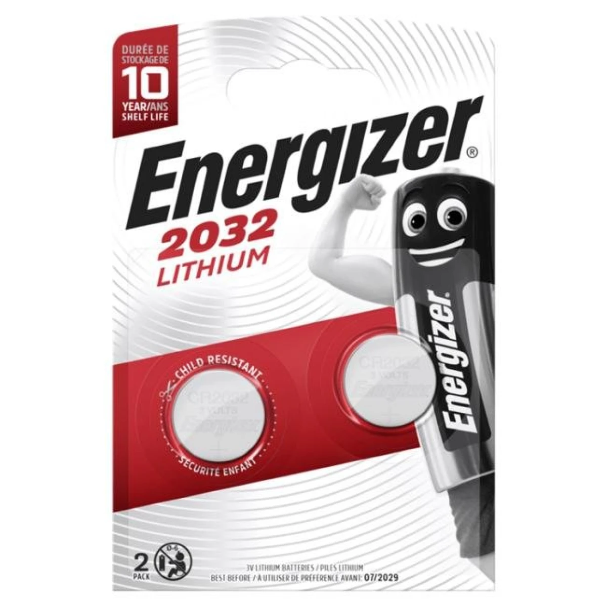 Batéria Energizer CR2032 gombíková 2ks 