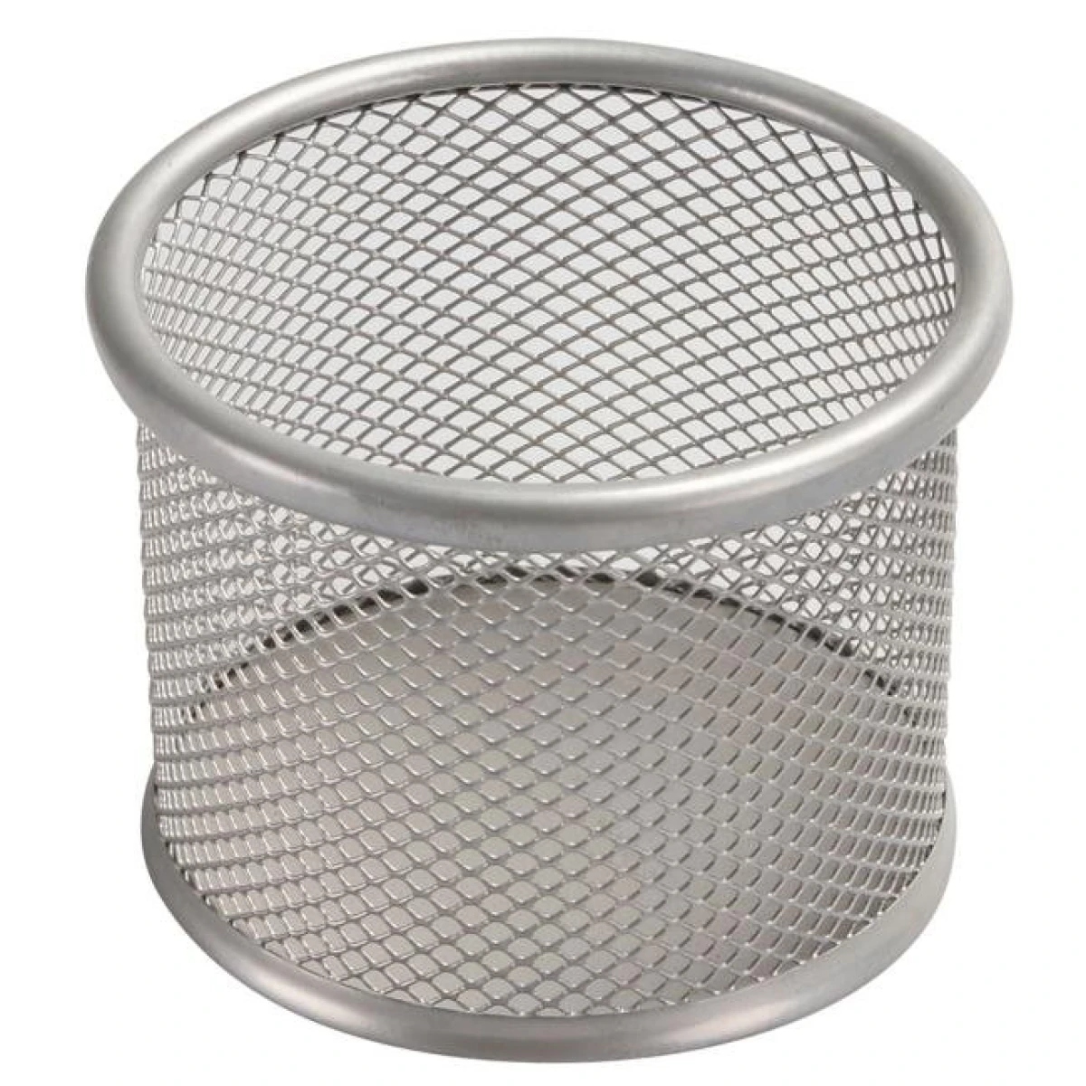 Drôtený stojan na kancelárske spony 90x68mm strieborný 