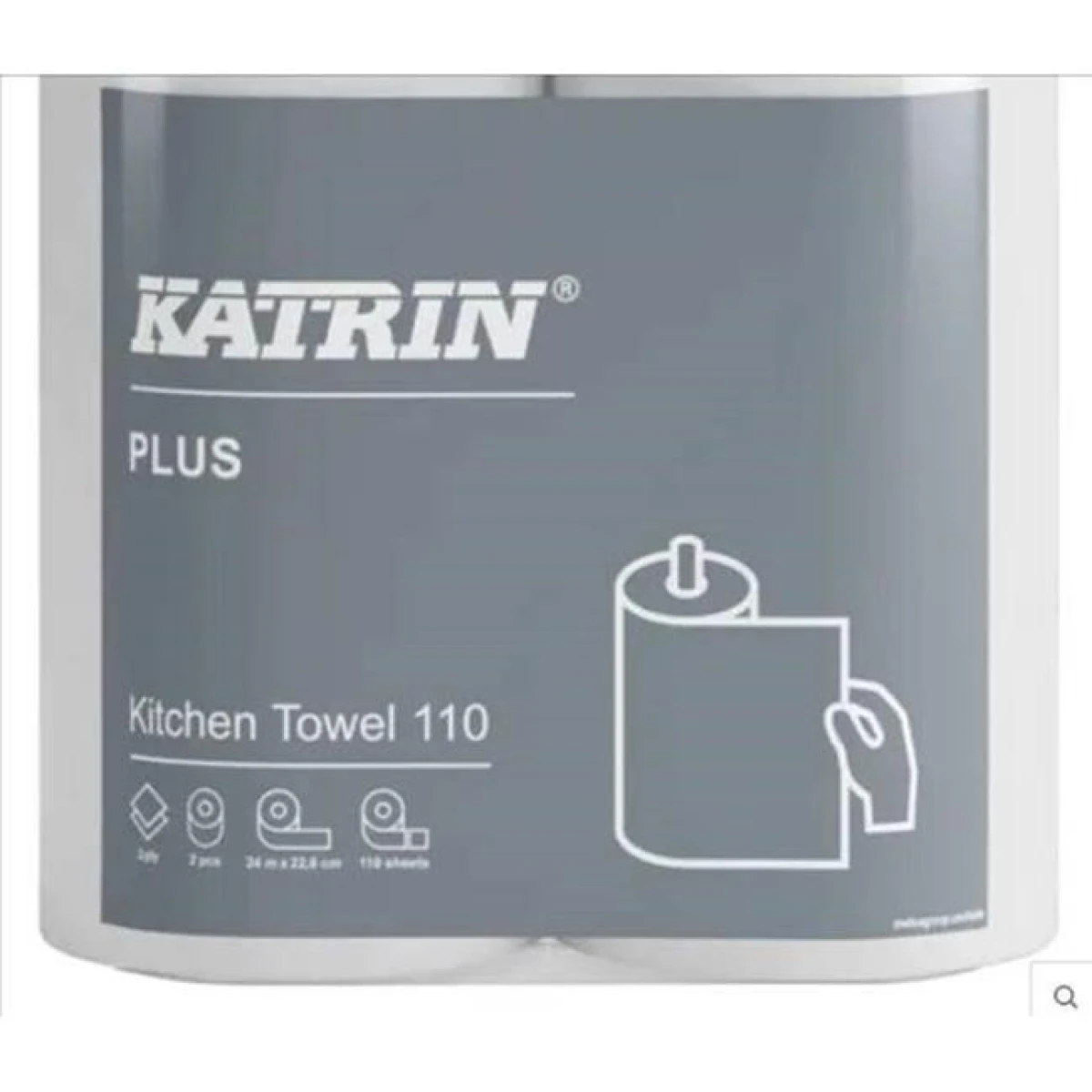 Kuchynské utierky 2-vrstvové KATRIN, návin 24 m (2 ks) 