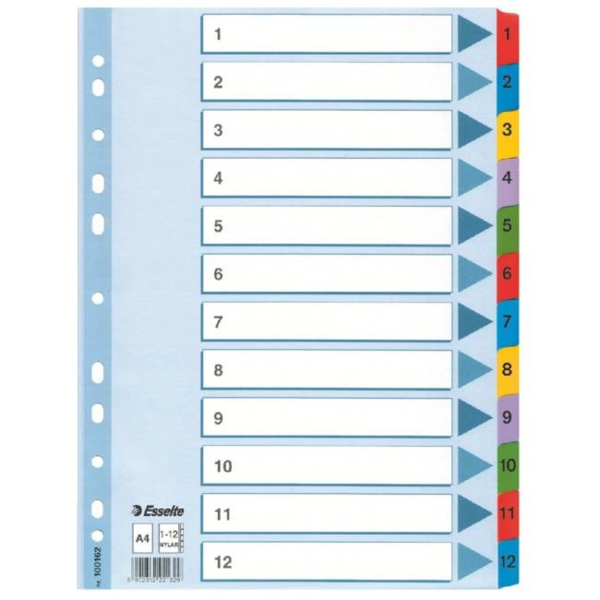 Kartónový rozraďovač Esselte Mylar 1-12 