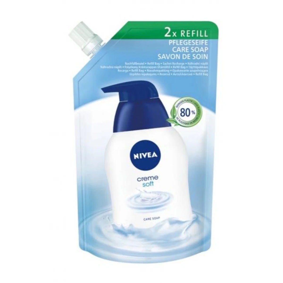 Nivea tekuté mydlo (NÁHRADNÁ NÁPLŇ) 500 ml Creme Soft 