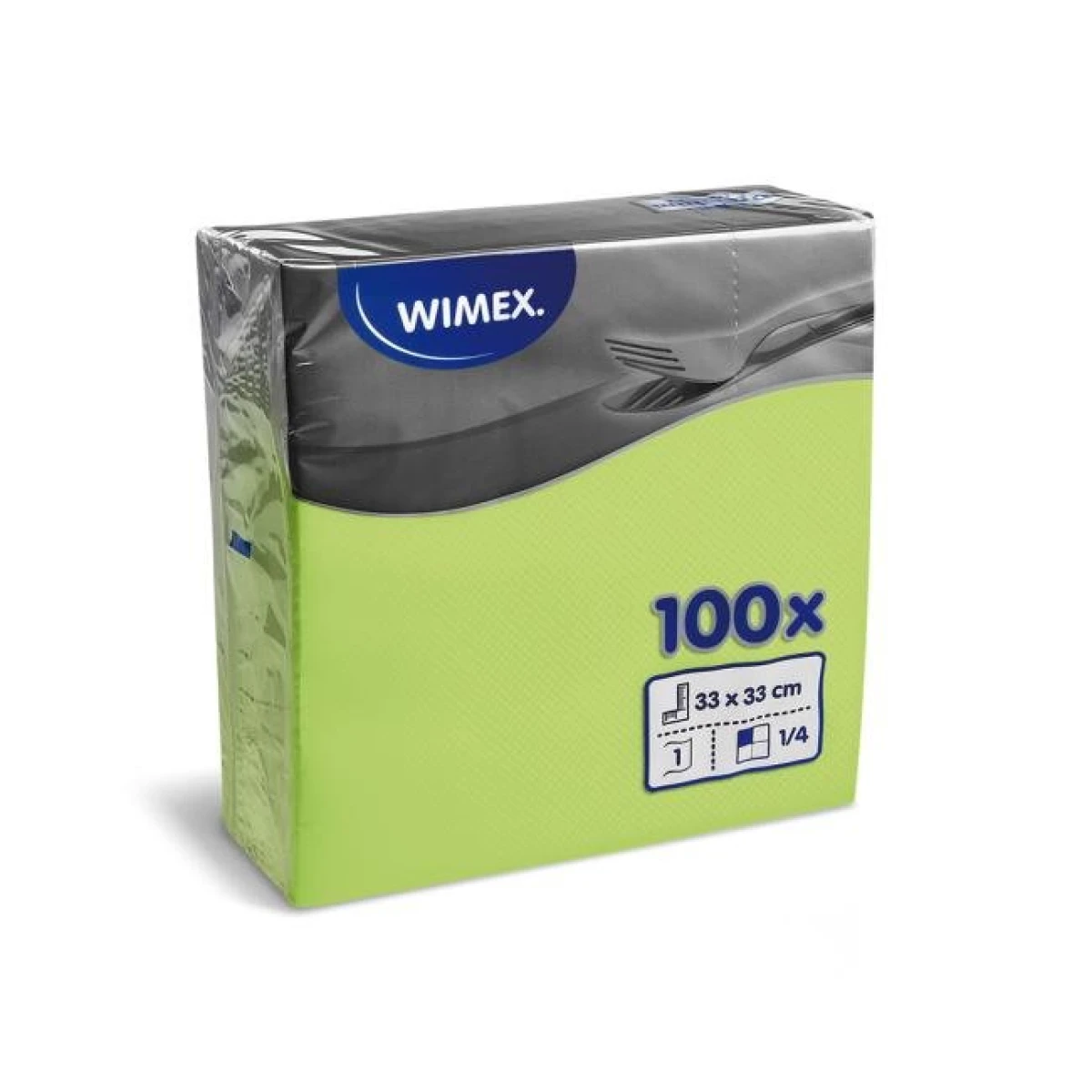 Papierové servítky 1-vrstvové GASTRO 33 x 33cm žltozelené (100 ks) 