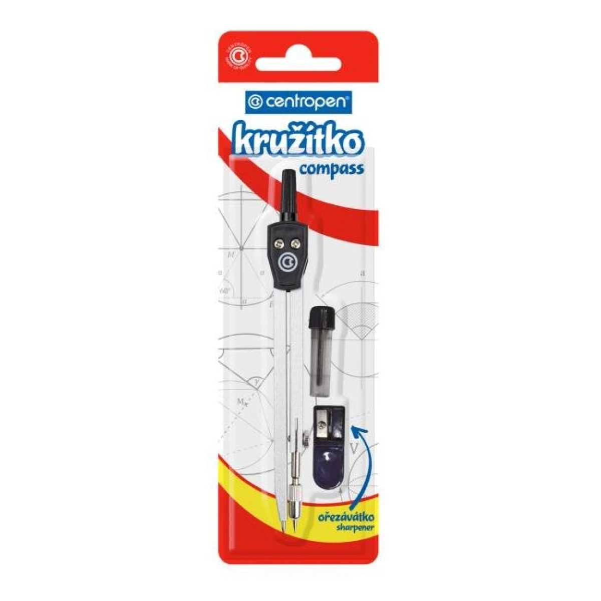 Kružidlo Centropen 9591 kovové na blistri 