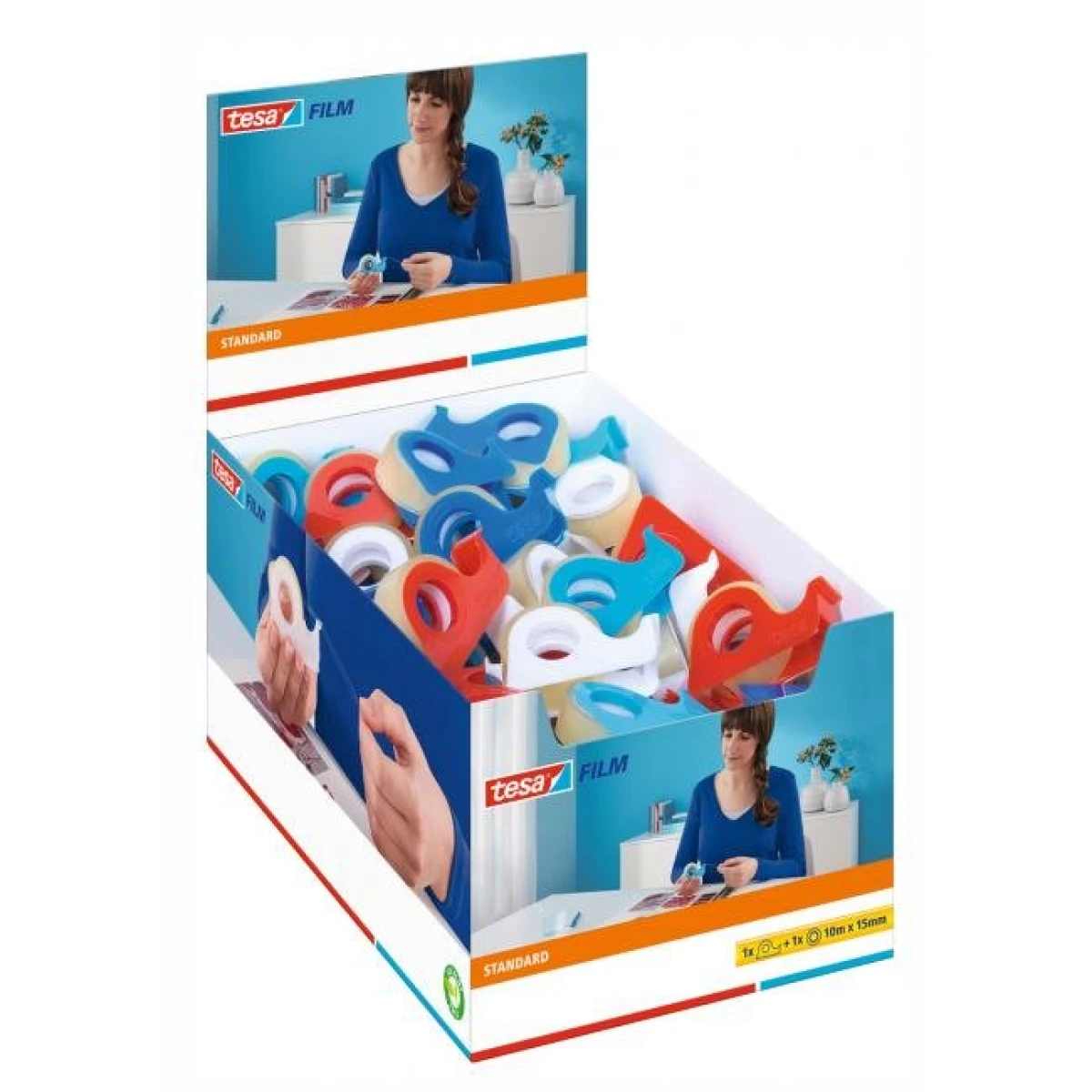 Lepiaca páska TESA 15 mm x 10 m s dispenzorom 