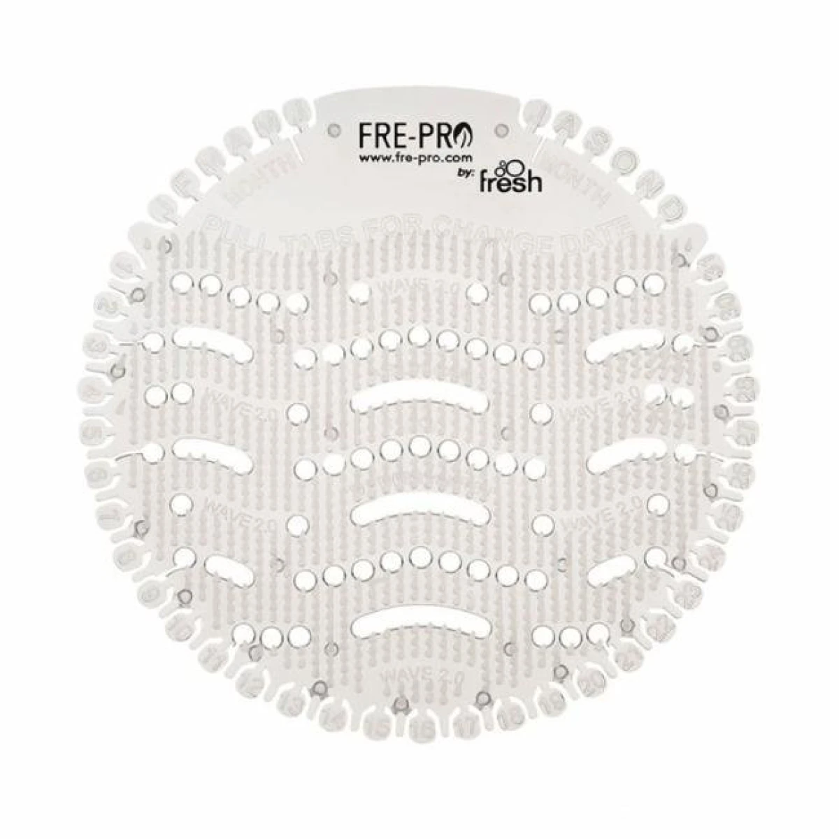 Pisoárové sitko Fre-Pro Wave 2 - Zimolez (biele) 2 ks 