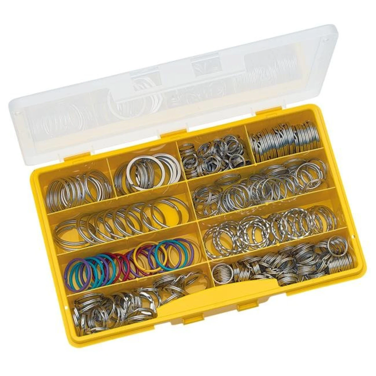 Krúžky na kľúče WEDO rôzne priemery 300ks 