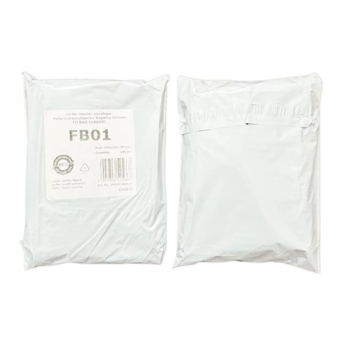 Bezpečnostná kuriérska taška 175 x 255mm FB01 100ks 