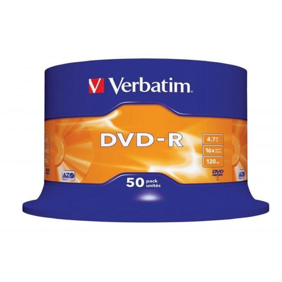 Verbatim DVD-R 16x 4,7GB cake 50 ks 