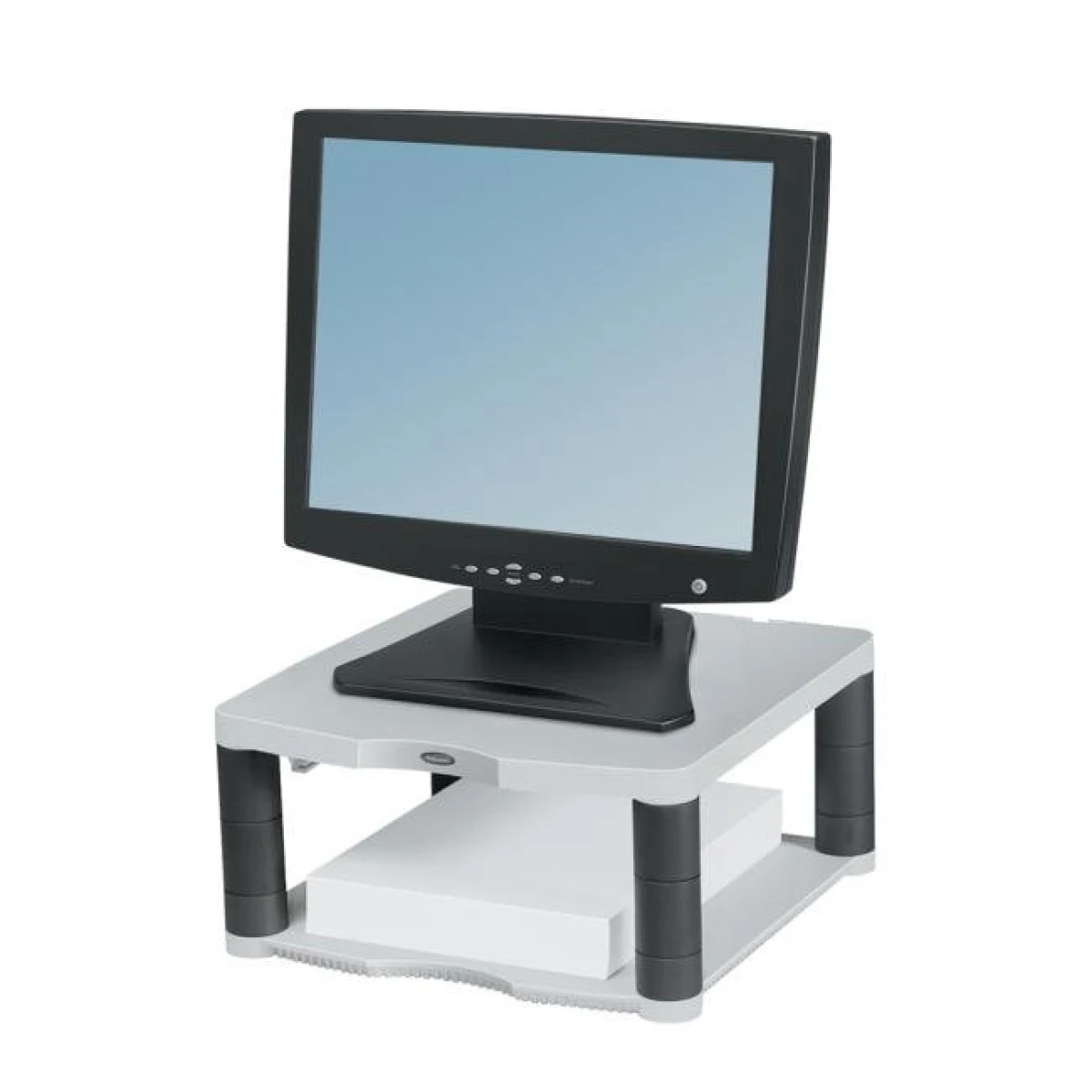 Stojan pod monitor Premium platinový 