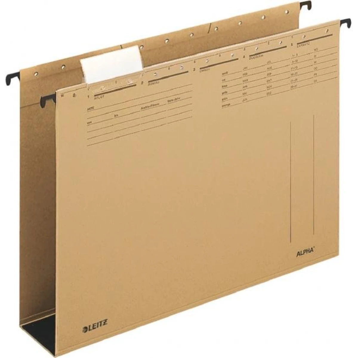 Závesný obal Leitz ALPHA 60mm dno hnedý 