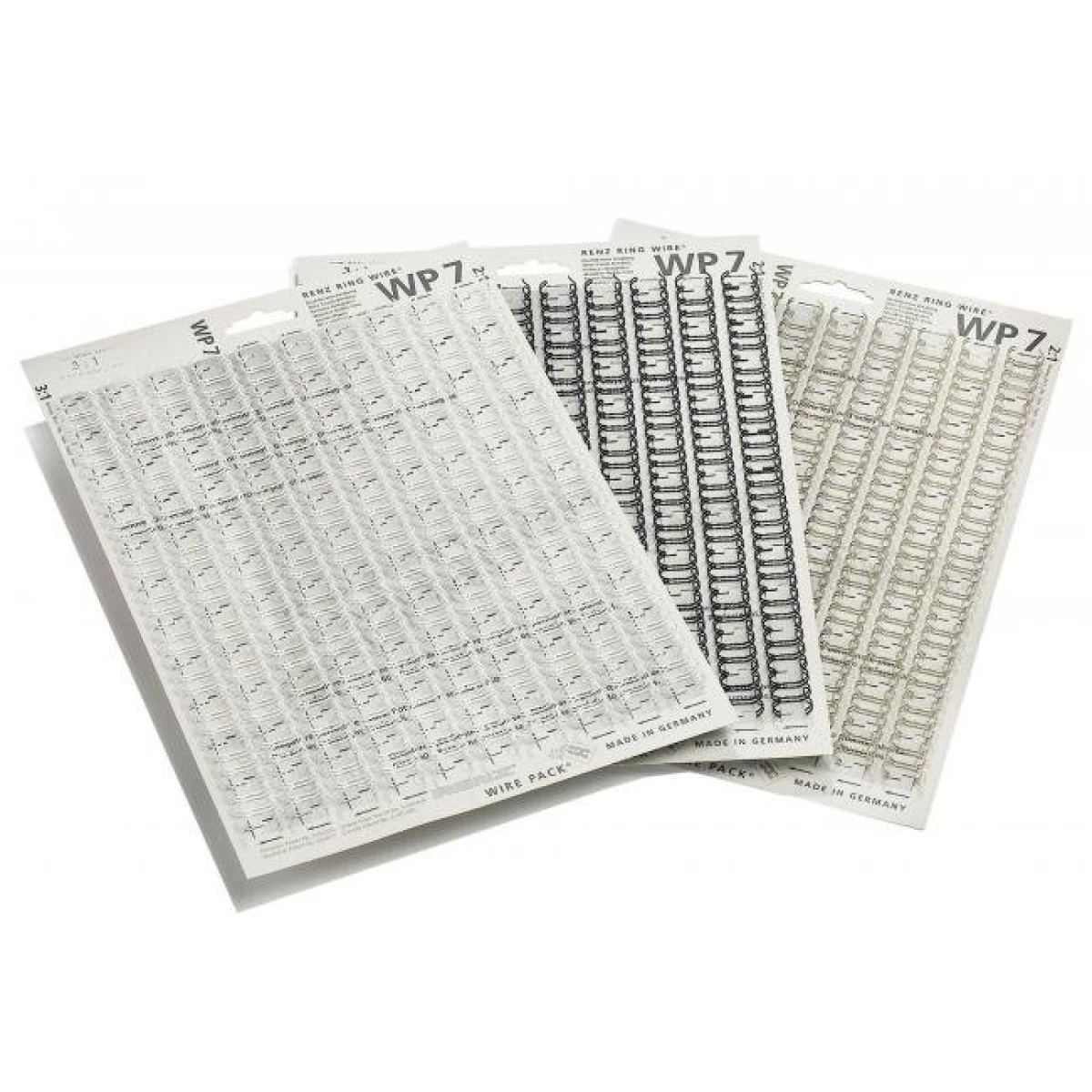 Drôtové hrebene Renz 12,7mm červené 3:1 