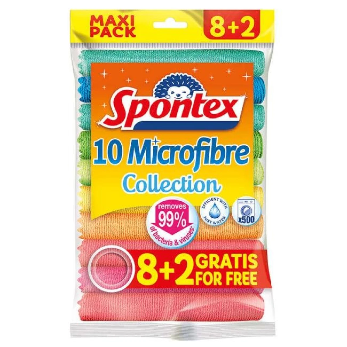 Utierky Spontex Microfibre 8 + 2 ZDARMA 