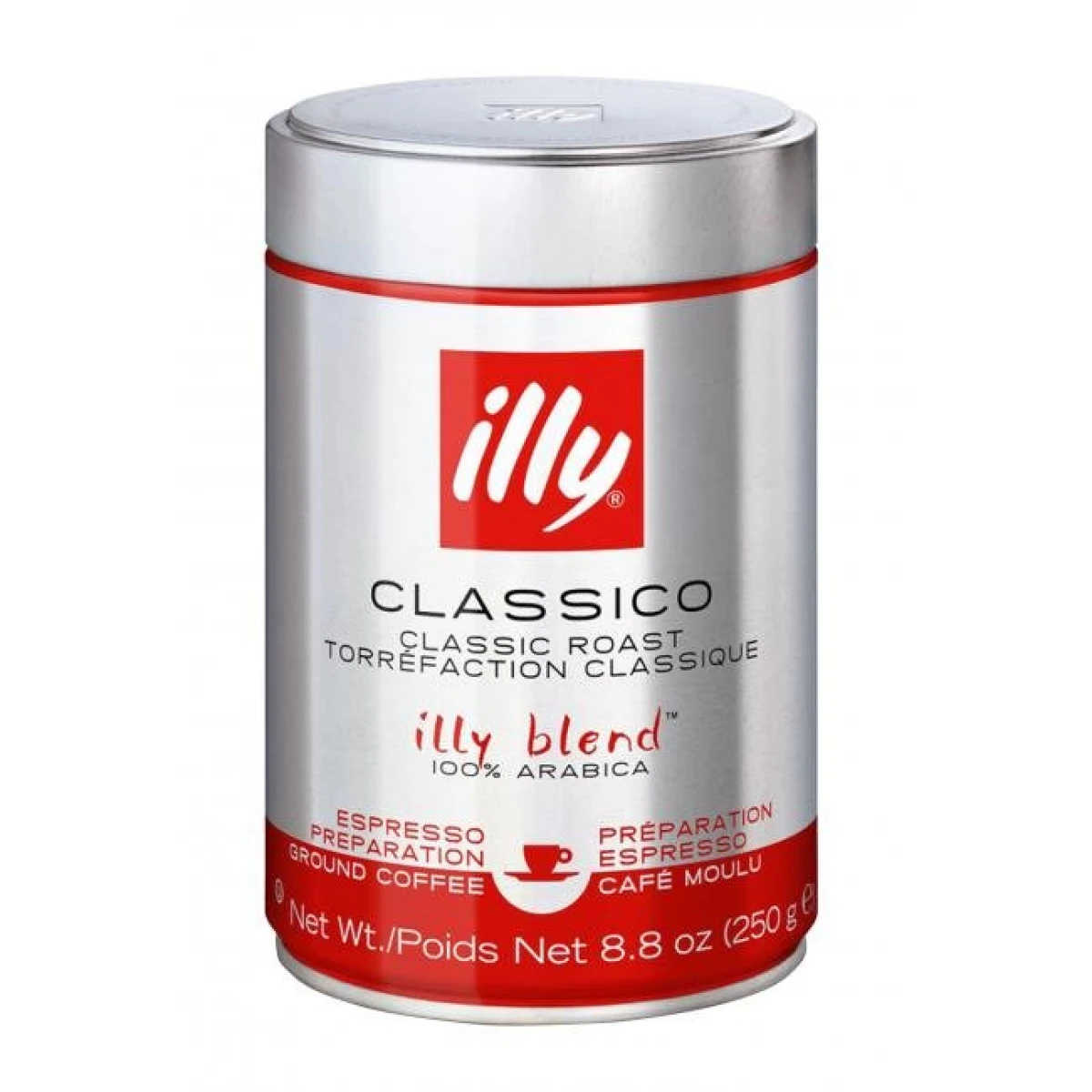Káva Illy Espresso Classico v dóze mletá 250 g 