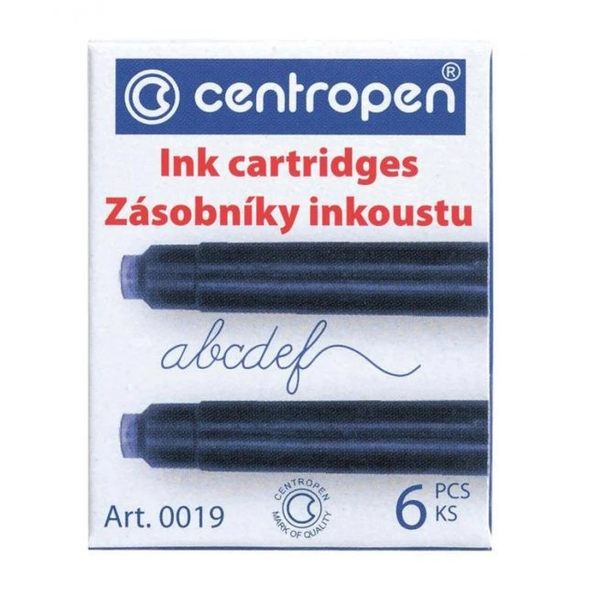 Atramentové bombičky Centropen 0019, 6 ks 