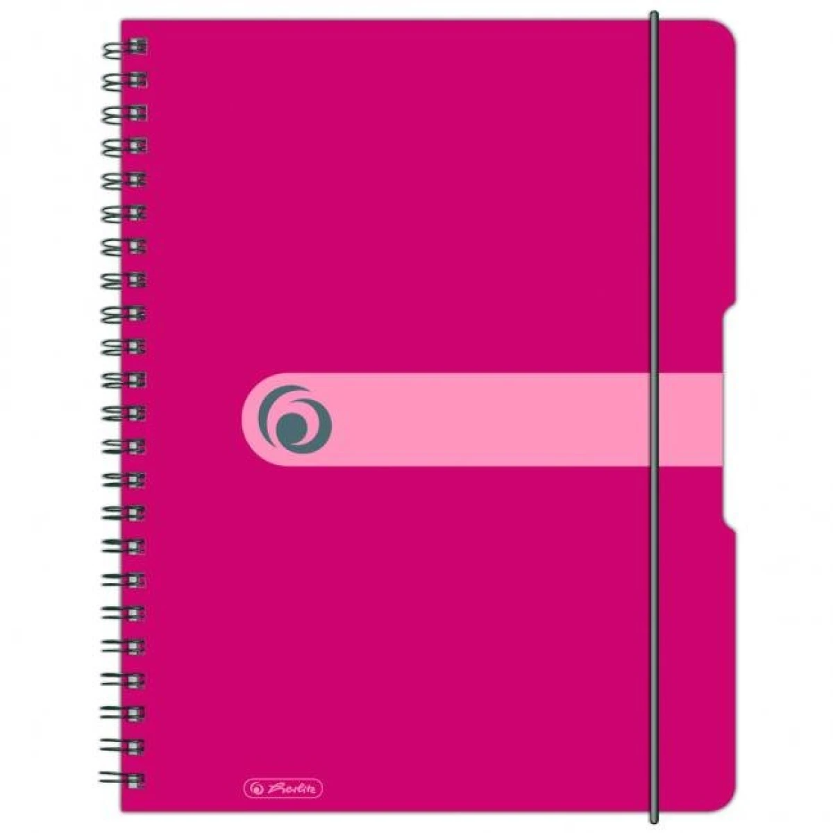 Blok poznámkový štvorčekový Herlitz Easy Orga A4 80 listov tmavoružová 