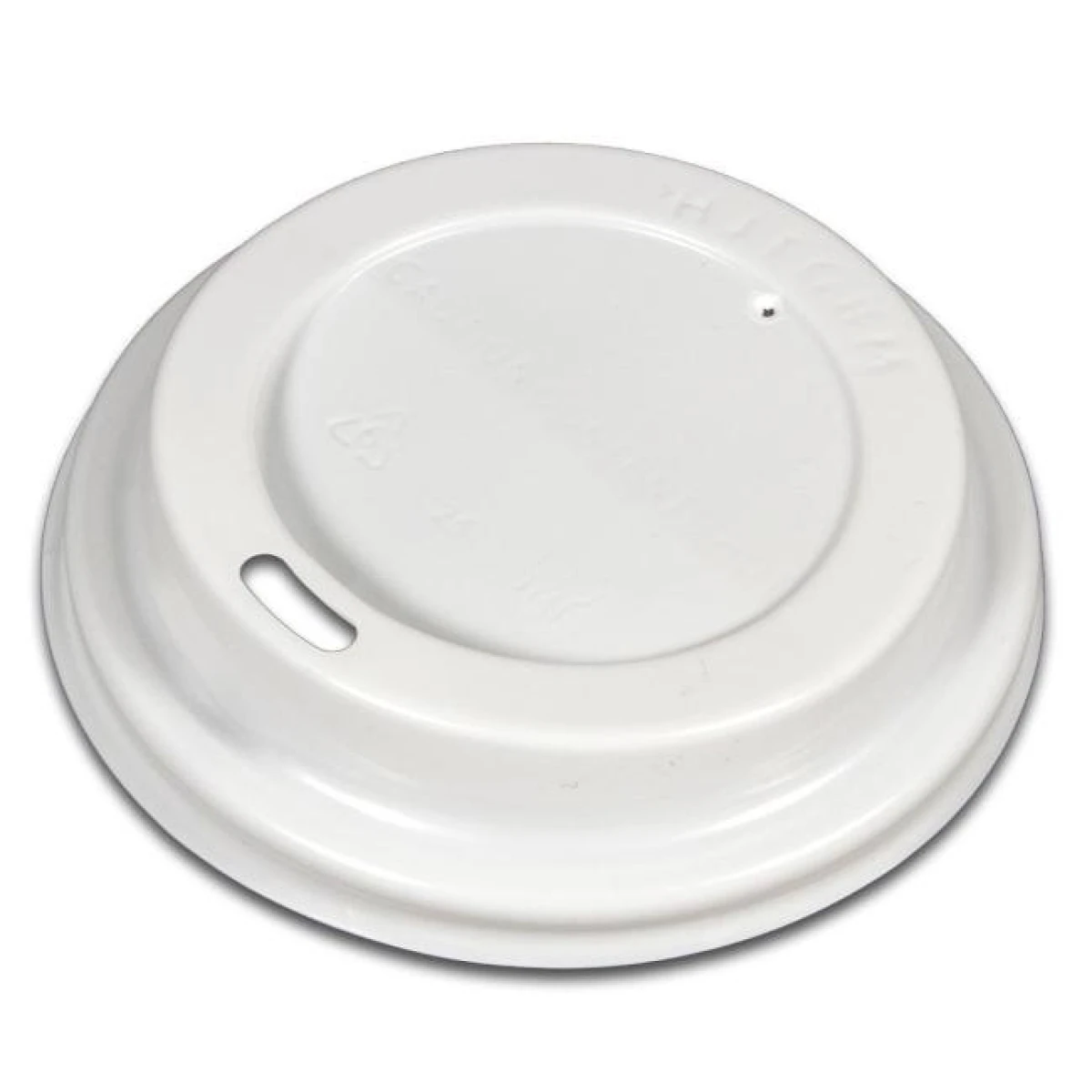Plastové viečko biele 80 mm `Coffee to go` 100ks 