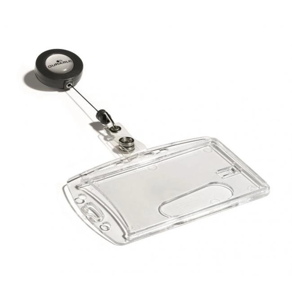 Visačka na plastovú kartu s kotúčom DURABLE 85x54mm 10ks 