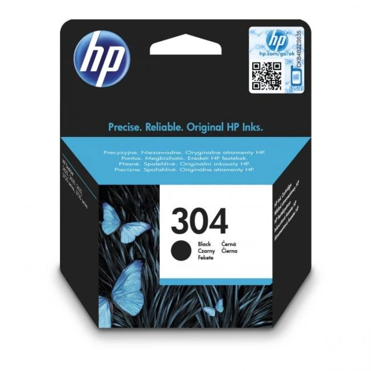 Atramentová náplň HP N9K06AE HP 304 black (120 str.) pre DeskJet 2620/2630/3750/3760/3762