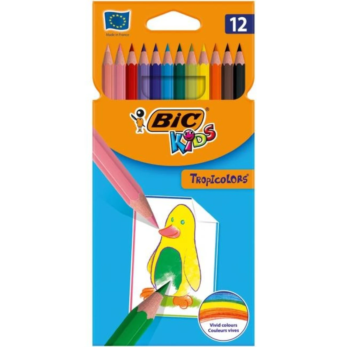 Farbičky BIC Tropicolors, 12 ks 