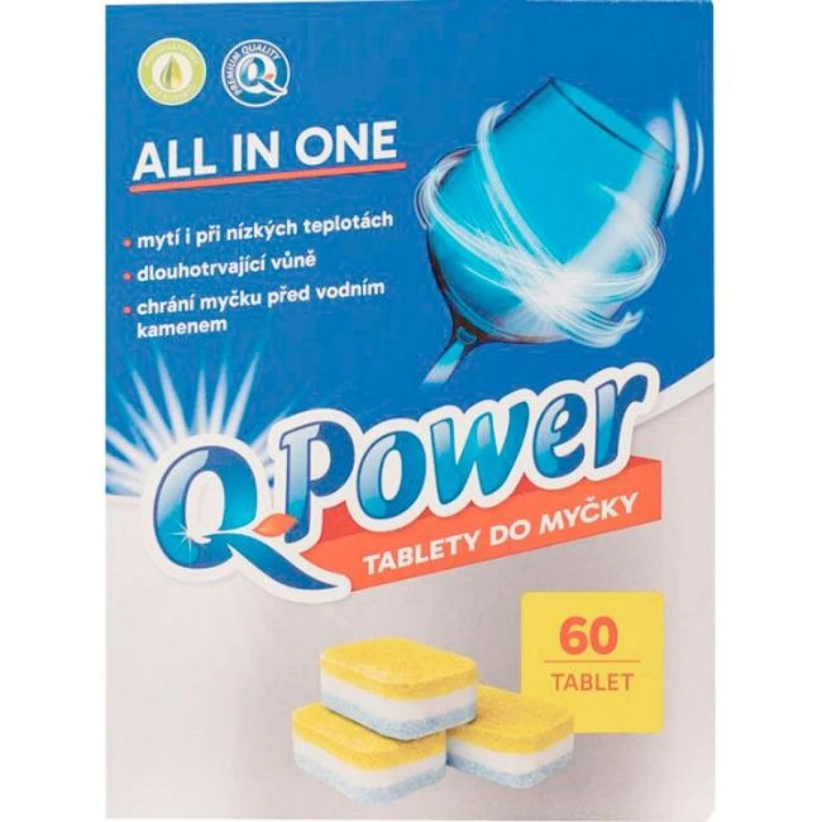 Q-Power tablety do umývačky riadu All In One 60 kusov 