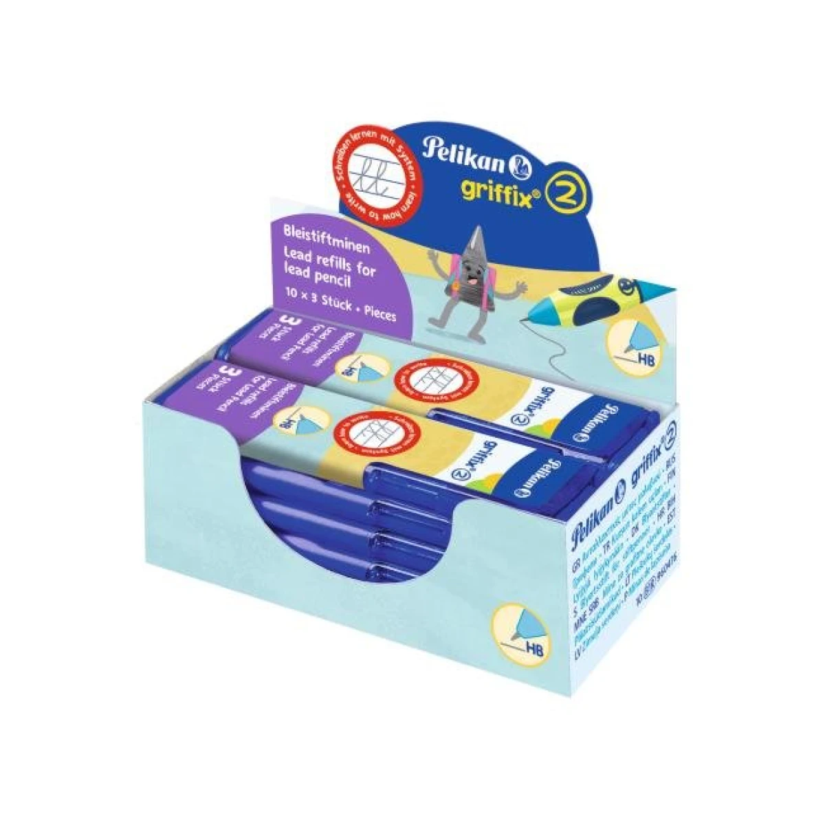 Mikrotuhy Pelikan Griffix 2, 2,0 mm hrúbka, 3ks 