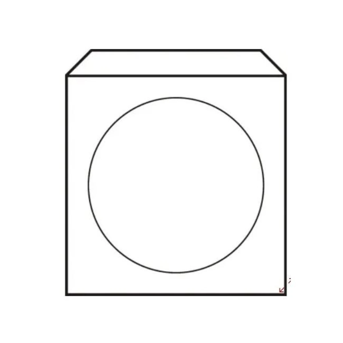 Obálky na CD 125x125 s okienkom 50 ks 