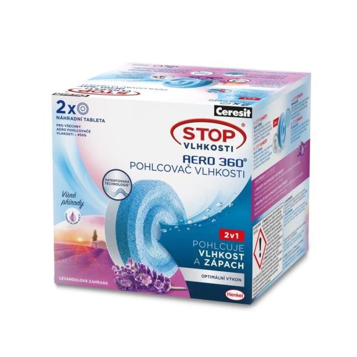 Ceresit Stop vlhkosti - 2tablety AERO levanduľa 2x450g 