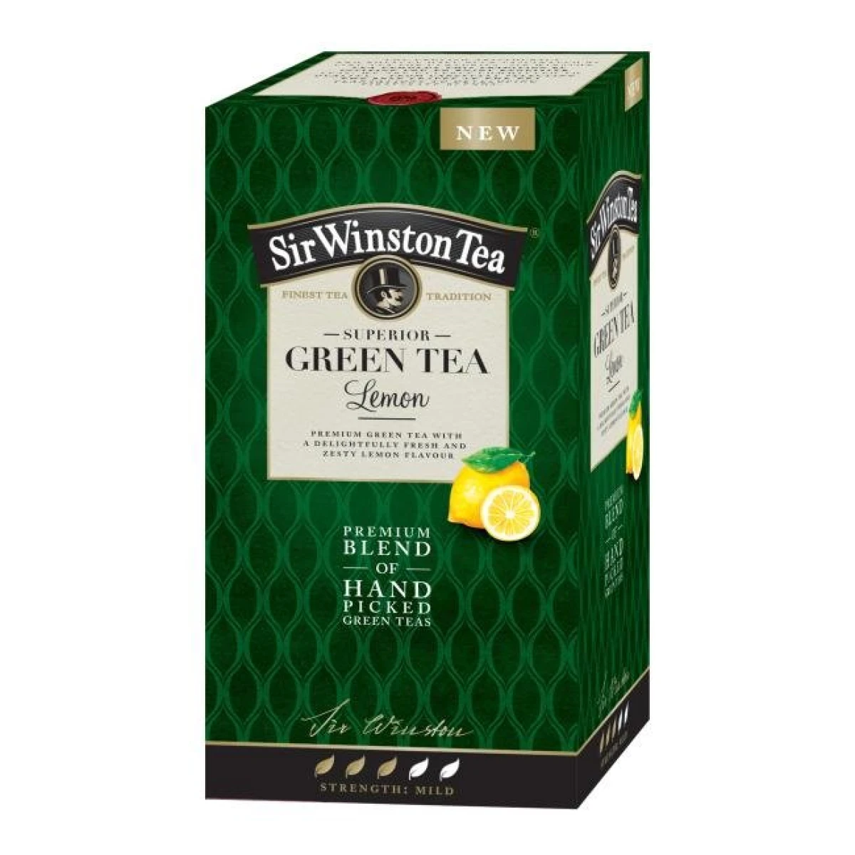 Čaj SIR WINSTON Green Tea Lemon HB 20 x 1,75g 