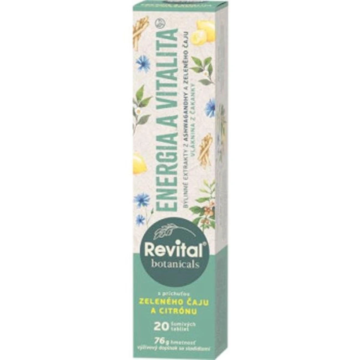 Revital Botanicals Energia a vitalita, 20 šumivých tabliet 
