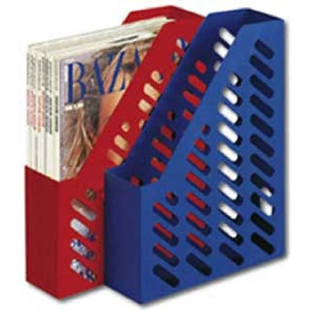 Stojan na časopisy KLASSIK modrý 2ks 