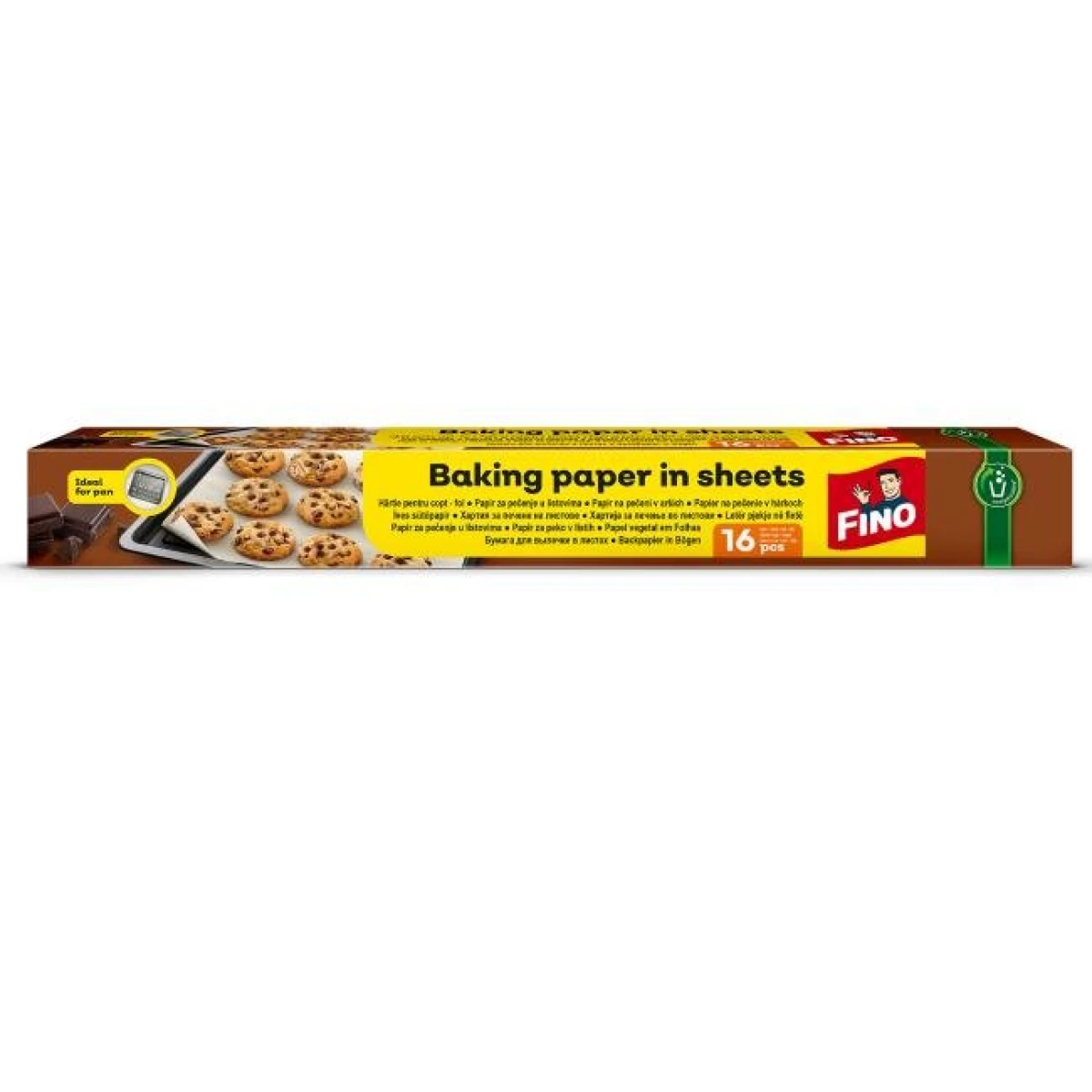 Papier na pečenie FINO v hárkoch 42 x 38 cm, 16 hárkov 