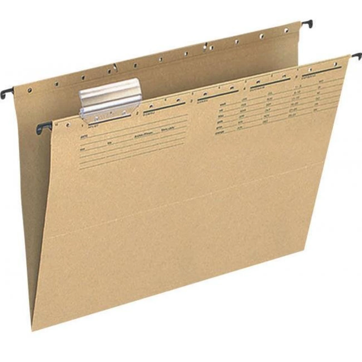 Závesný obal s V-dnom Q-CONNECT recyklovaný hnedý 