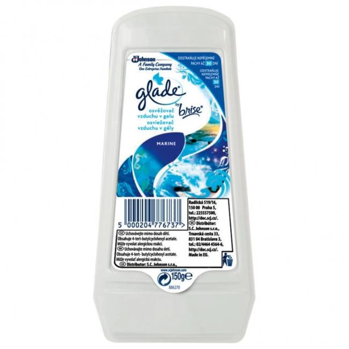 Glade gélový osviežovač 150 g Marine (Oceán) 2ks 