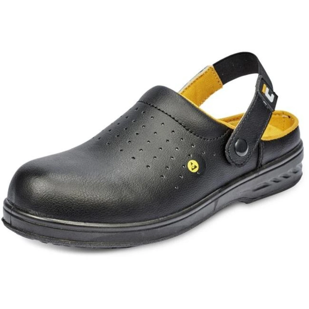 Sandále bezpečnostné RAVEN BLK MF ESD SB SRC, čierne, veľ. 37 