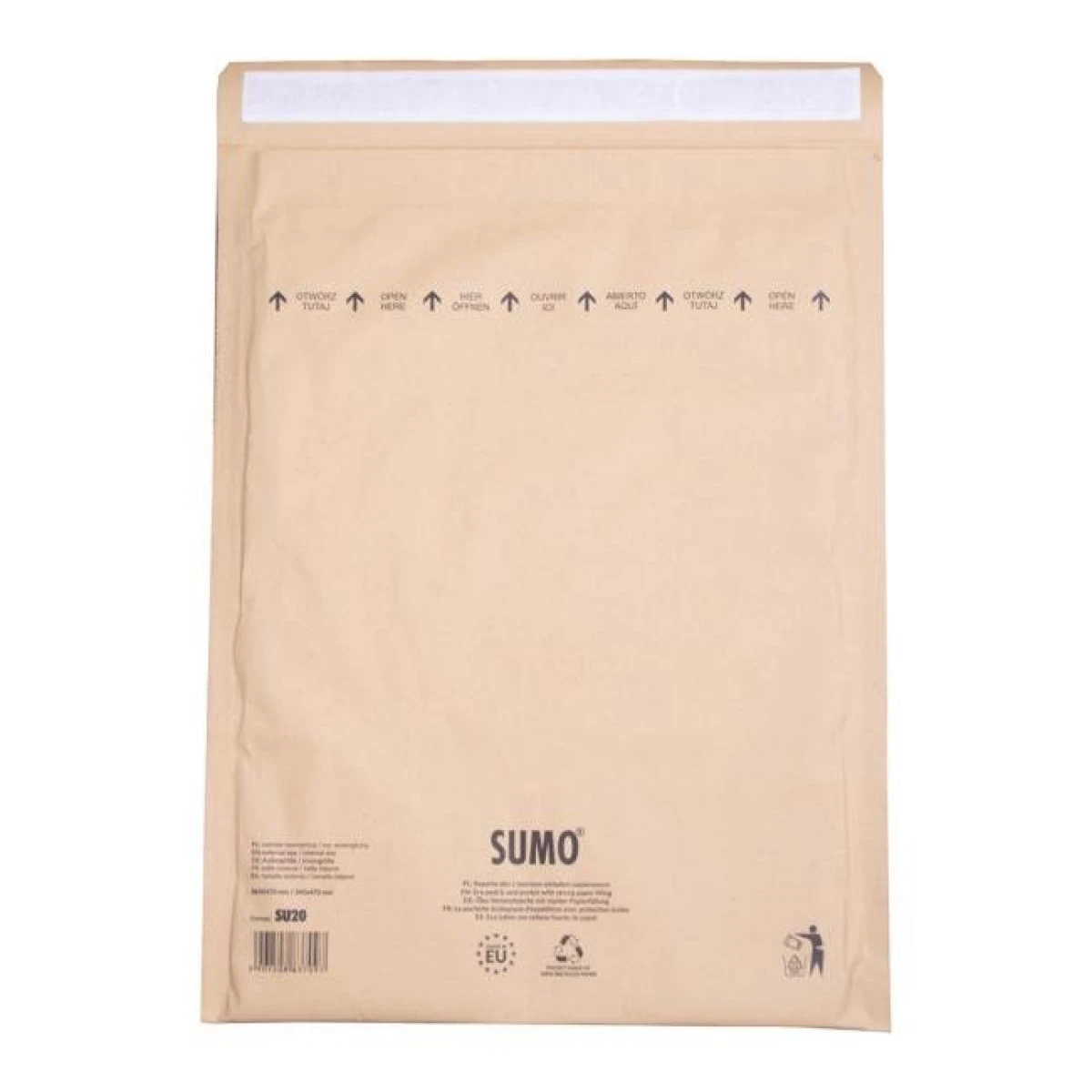 Bublinkové obálky recyklované SUMO 36,5x47cm hnedé 