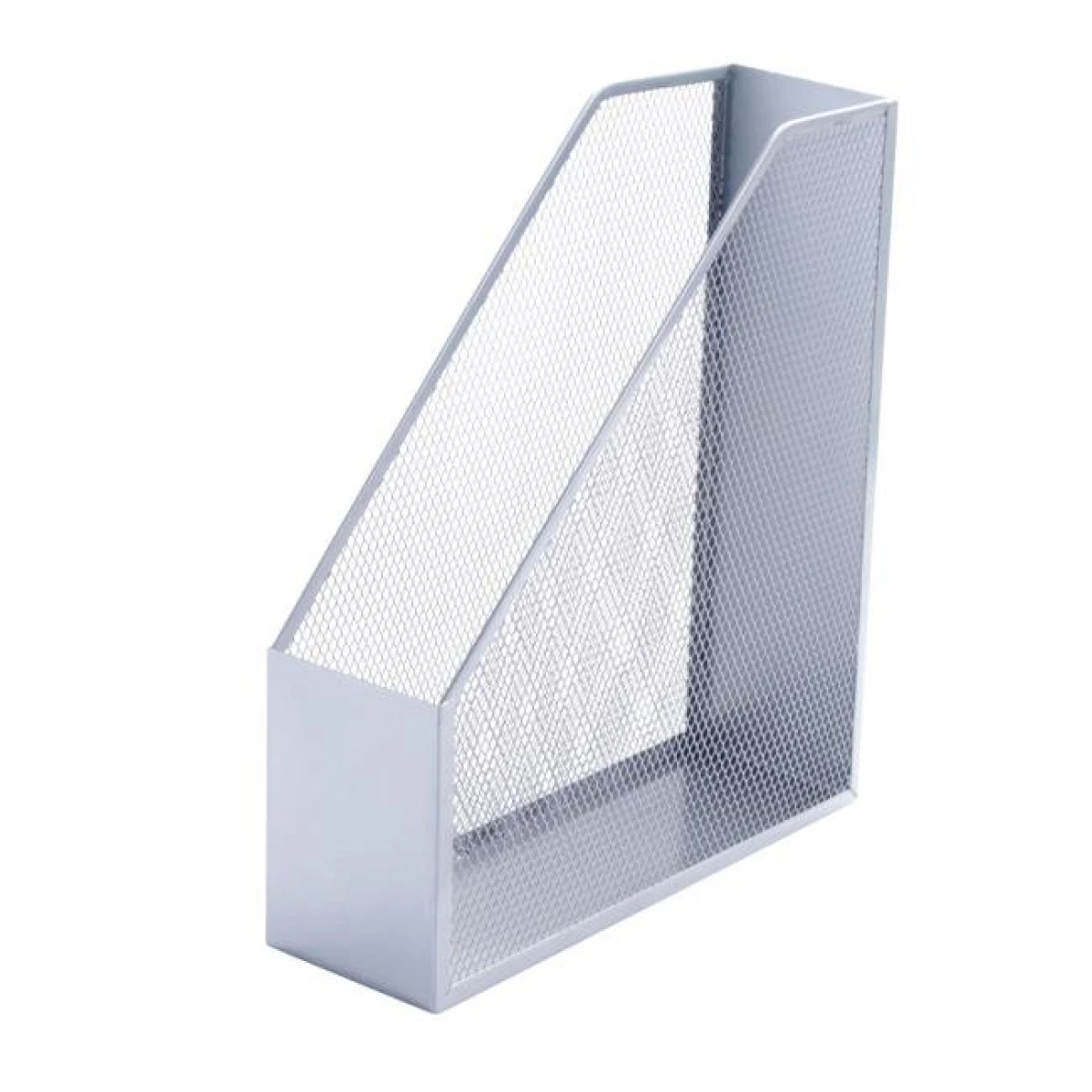 Drôtený stojan na časopisy 90x295x258mm strieborný 