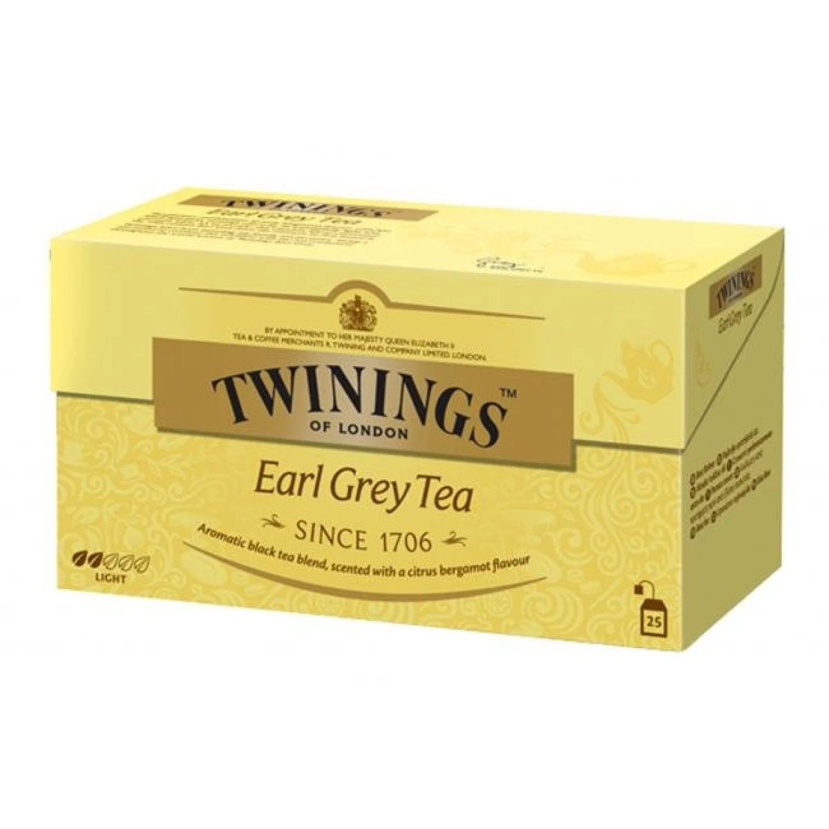 Čaj Twinings čierny Earl Grey HB 25 x 2g 