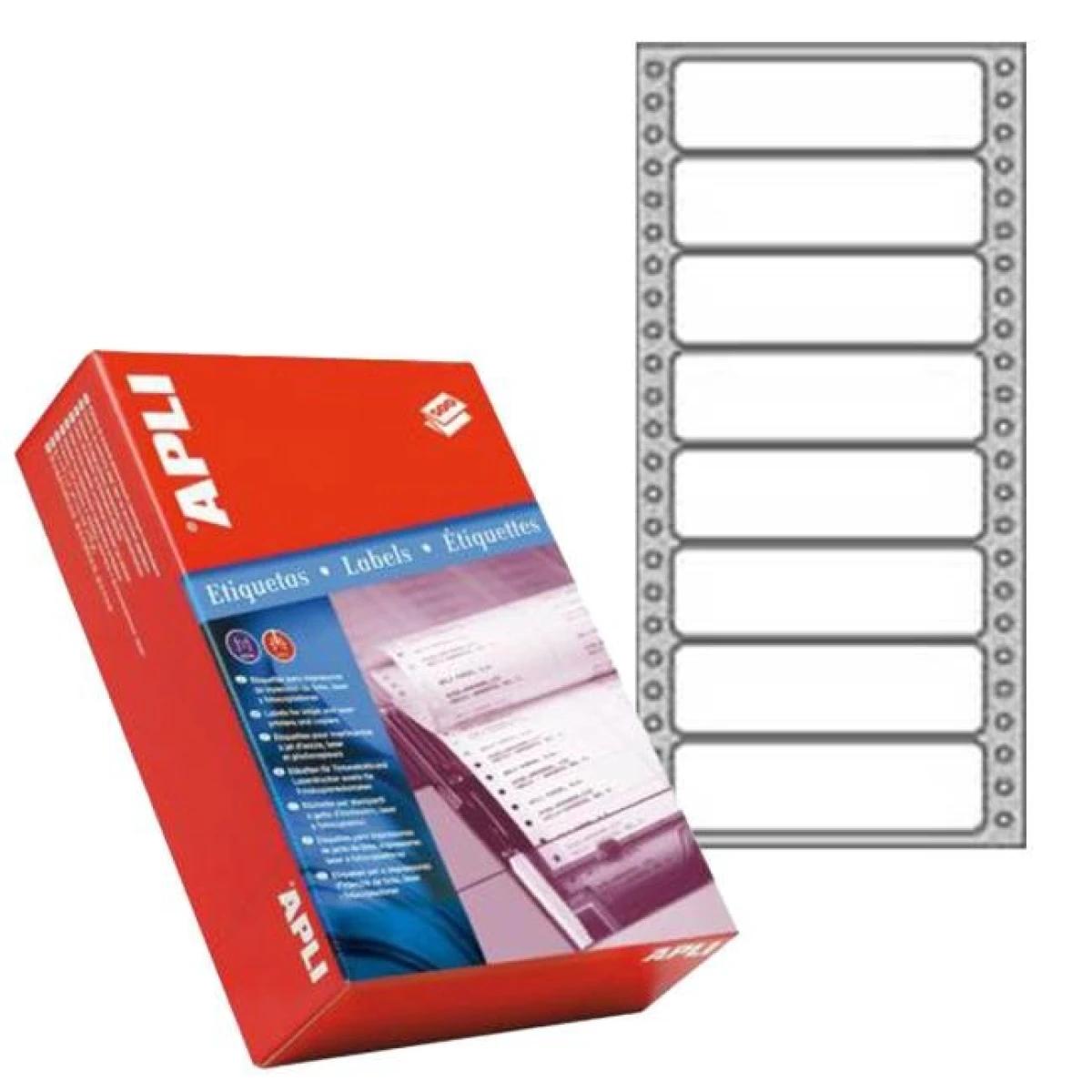 Etikety tabelačné 101,6x36mm APLI 1 radové 