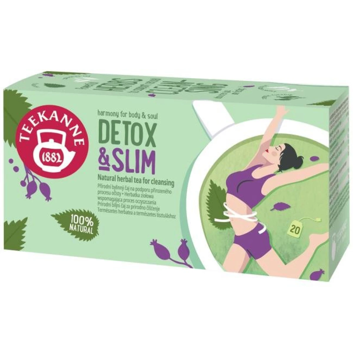 Čaj TEEKANNE Harmony for body & soul Detox & Slim HB 20 x 1,6g 