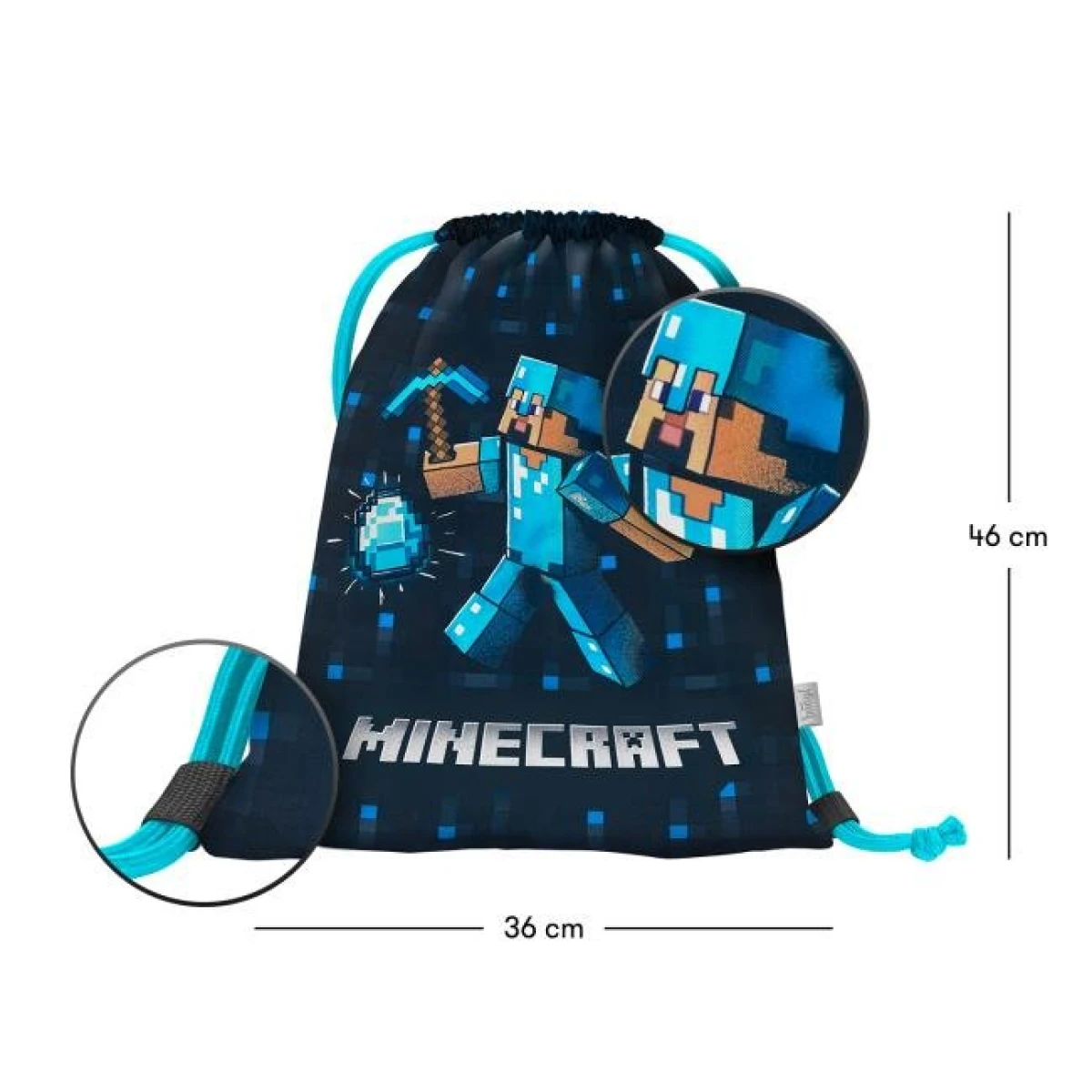 Vrecko BAAGL Minecraft Blue Axe 