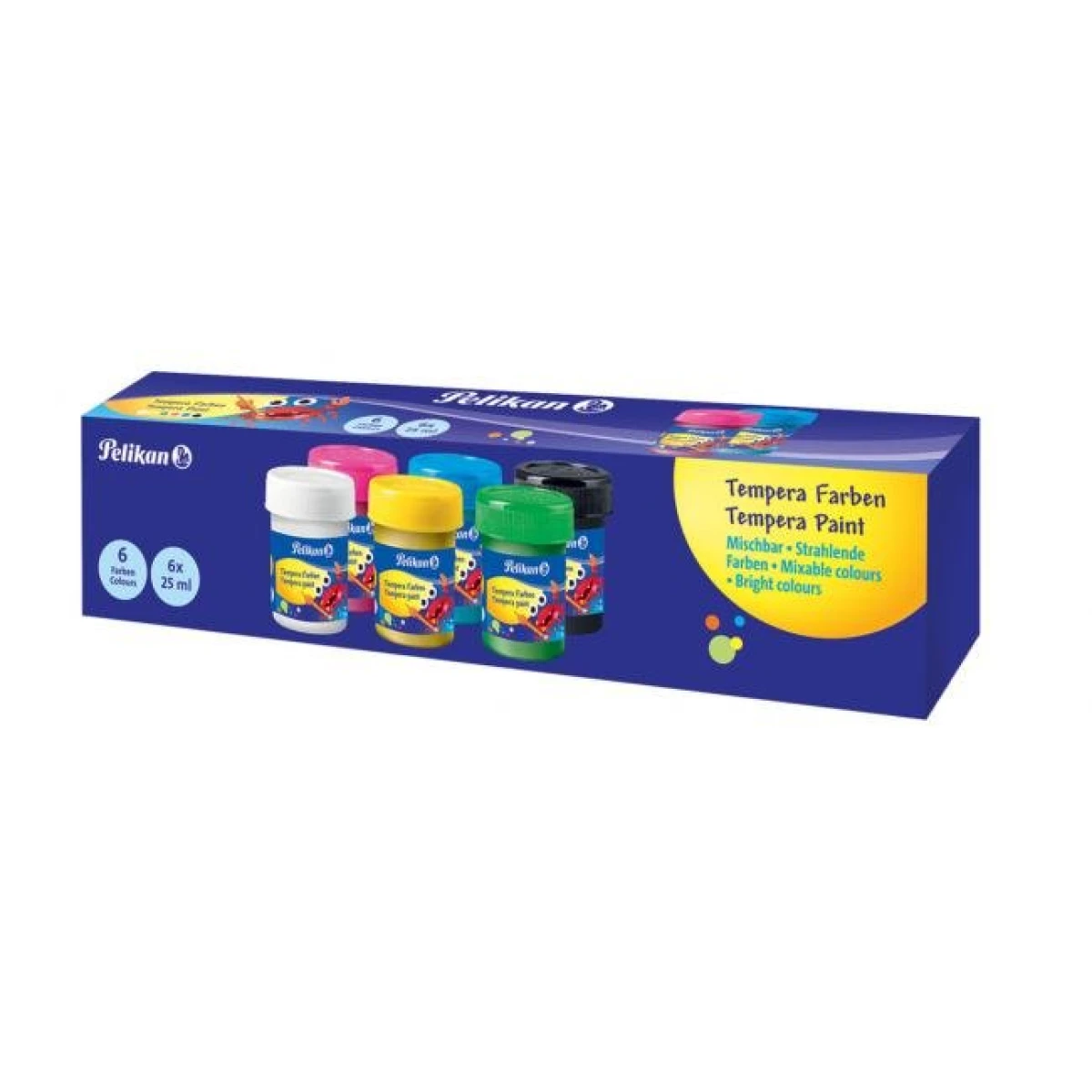 Temperové farby Pelikan, 6 x 25ml 