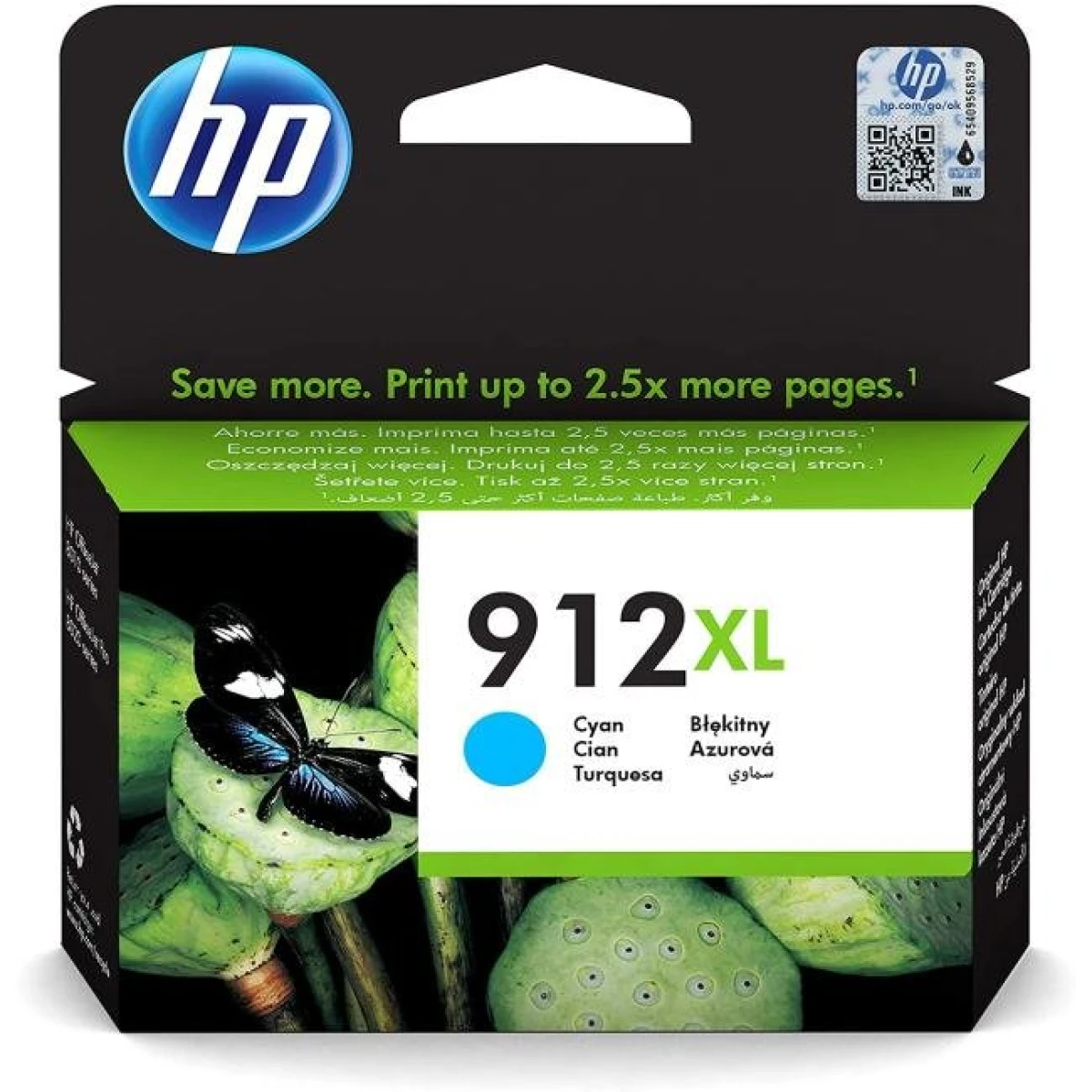 Atramentová náplň HP 3YL81AE HP 912XL cyan XL (825 str.) pre Officejet 8012e/8013/8022e/ 8023