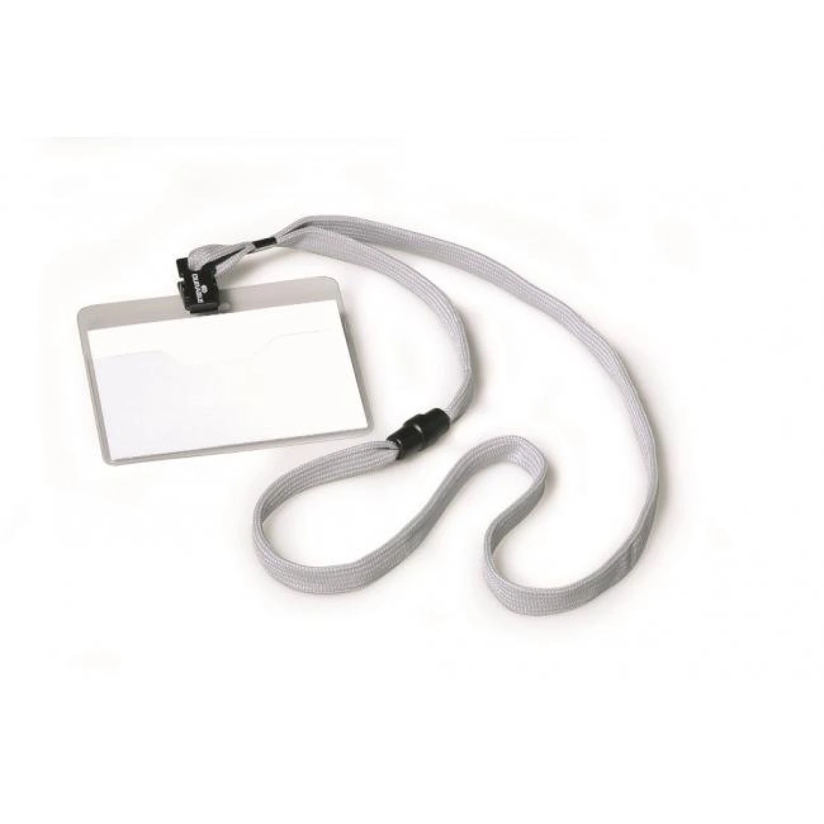 Visačka so sivým remienkom DURABLE 90x60mm 10ks 