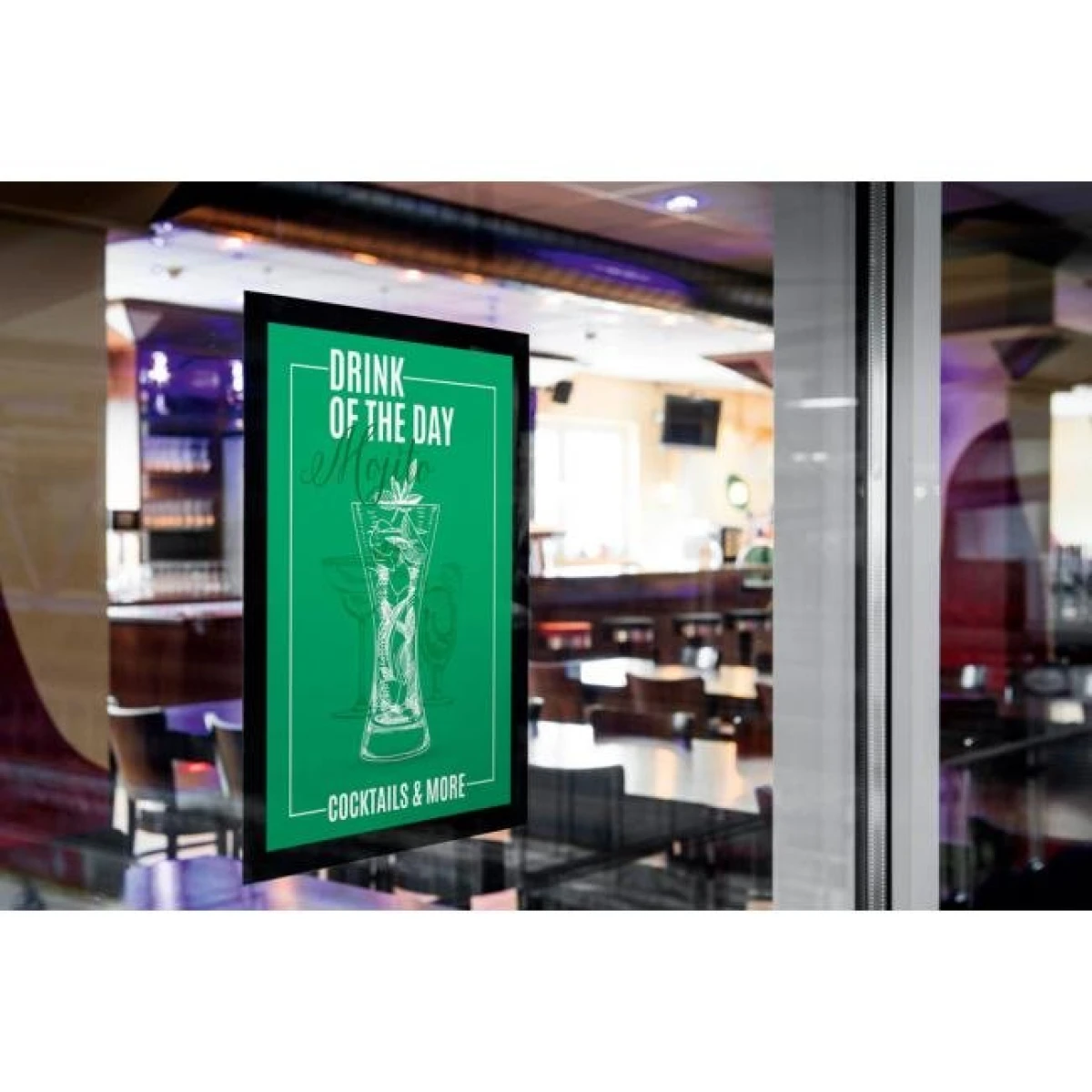 Samolepiaci panel Duraframe Sun A4 čierny 