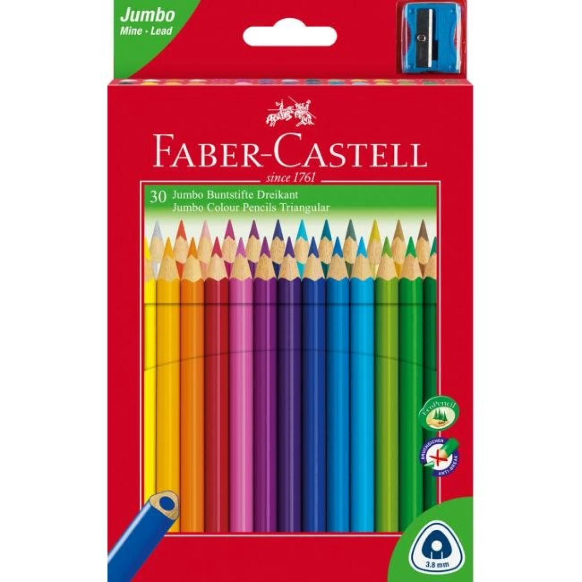 Farbičky Faber Castell Junior grip, 30 ks 