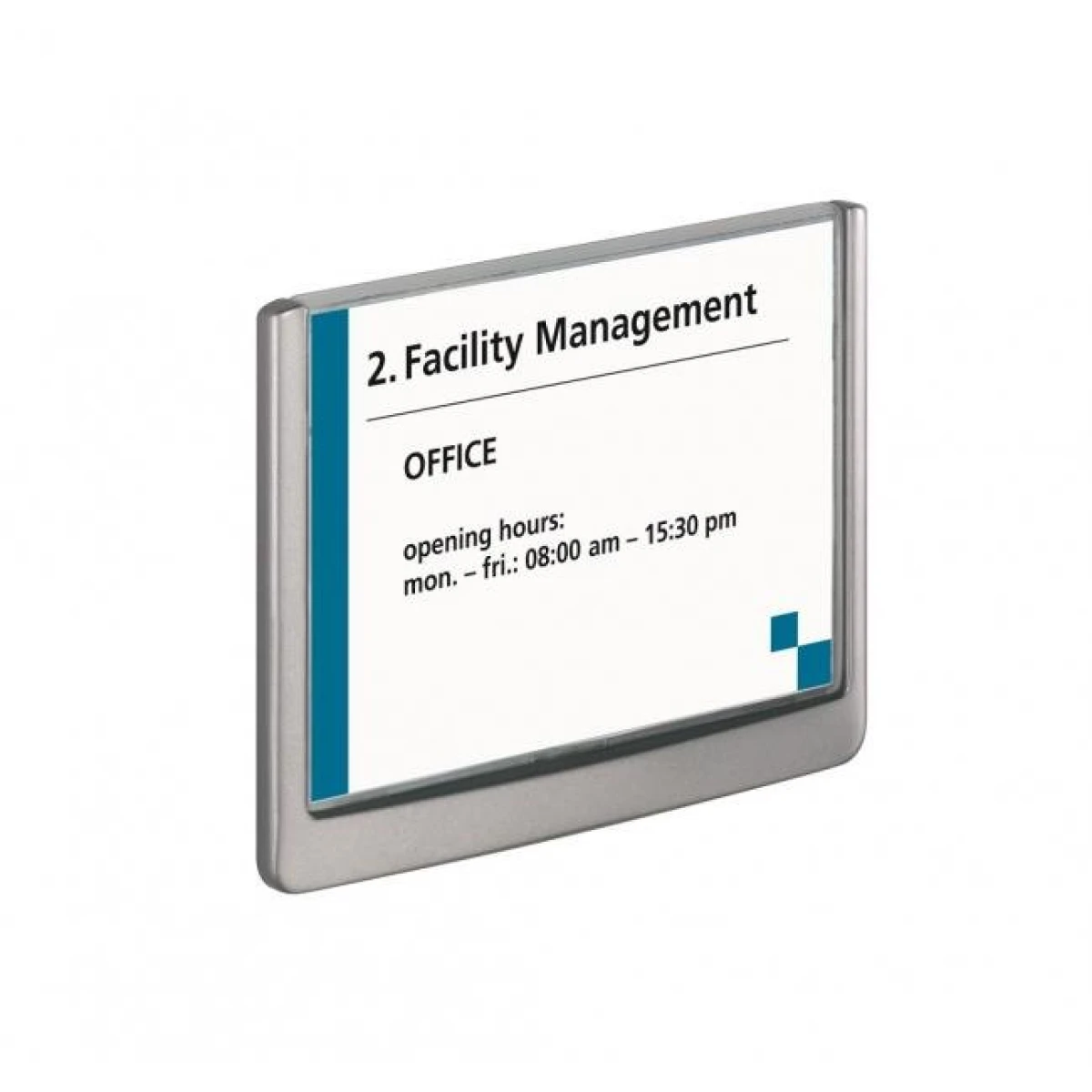 Informačná tabuľka Click Sign 149x105,5 grafitová 