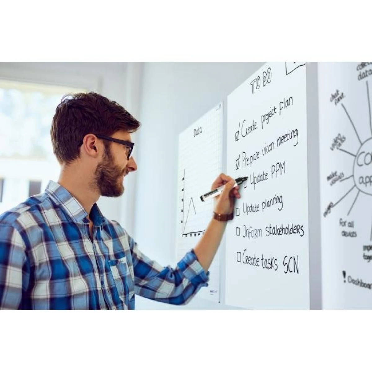 Rolka fólie Magic-Chart 15 listov 90x120 cm 